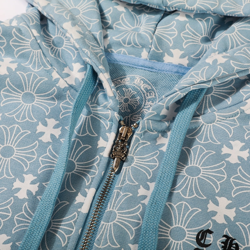 Chrome Hearts Zip Up Hoodie 8650