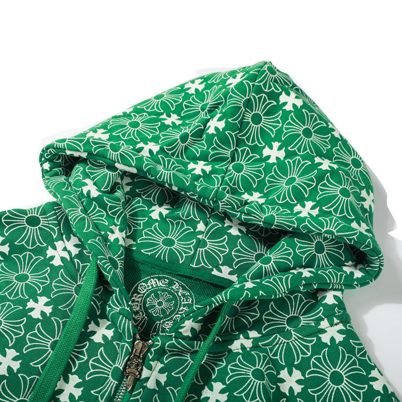 Chrome Hearts Zip Up Hoodie 8650